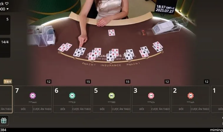 Làm Chủ Blackjack Tại FB88 Để Thắng Lớn Ngay Hôm Nay 2 Bàn chơi Blackjack tại FB88